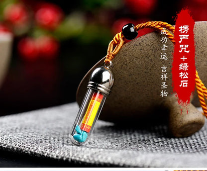 5PCS GOOD  Buddhist supplies Greco-Buddhist efficacious Mascot Buddhism Shurangama Mantra Pendant Amulet bless safety healthy