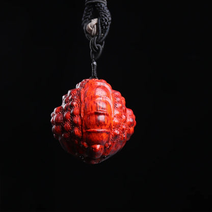5cm Pendant Lobular Rosewood Traditional Chinese Myth Historical Traditional Chinese Three-legged toad Animal Sculpture