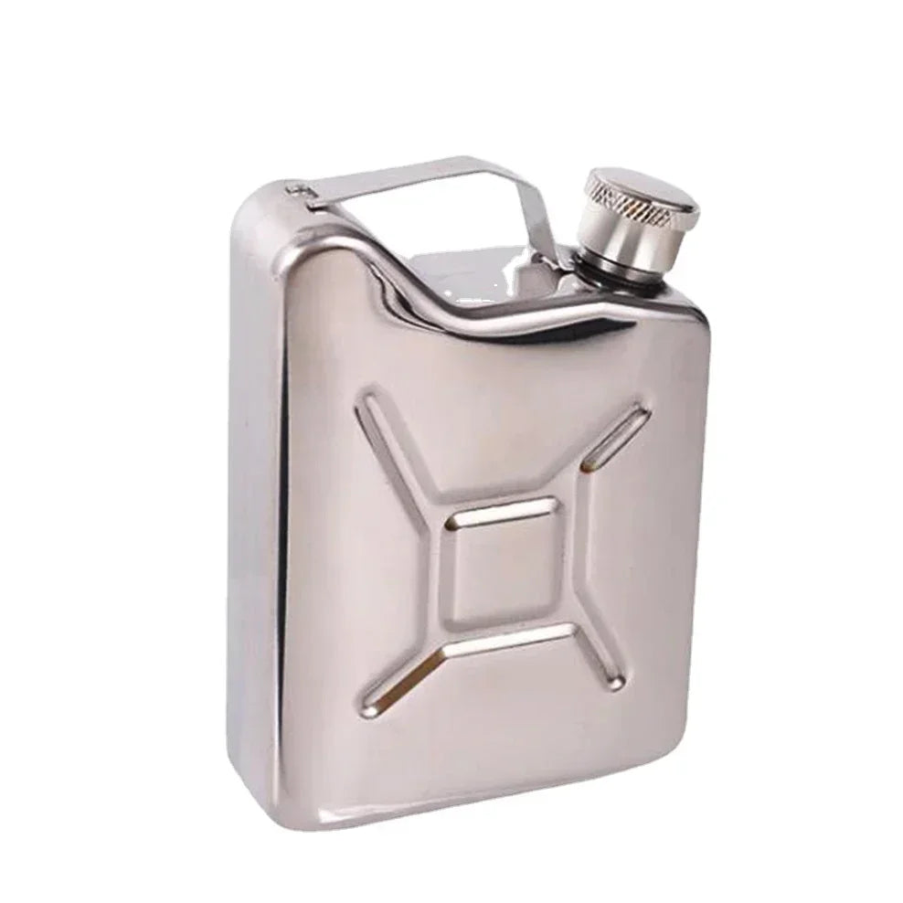 5oz Mini Hip Flask 304 Stainless Steel Oil Barrel Flask Outdoor Flask For Alcohol Oil Drum Whiskey Bottle Military Wine Set