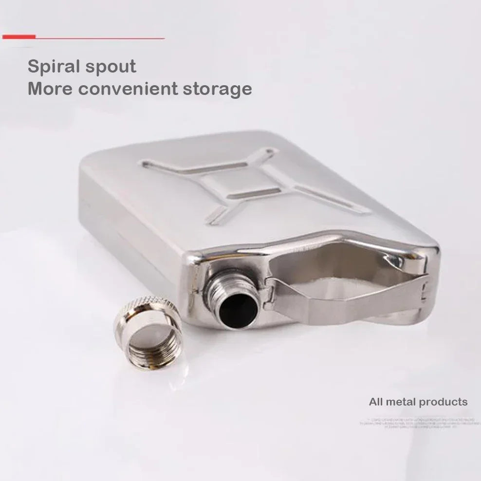 5oz Mini Hip Flask 304 Stainless Steel Oil Barrel Flask Outdoor Flask For Alcohol Oil Drum Whiskey Bottle Military Wine Set