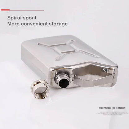 5oz Mini Hip Flask 304 Stainless Steel Oil Barrel Flask Outdoor Flask For Alcohol Oil Drum Whiskey Bottle Military Wine Set