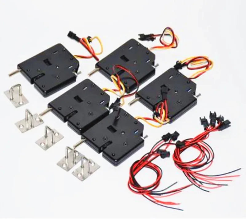 5pcs 12V Electromagnetic Lock Energy-Saving Fechadura Electronic Locks For Cabinet Door Furniture Tools Cerradura inteligente
