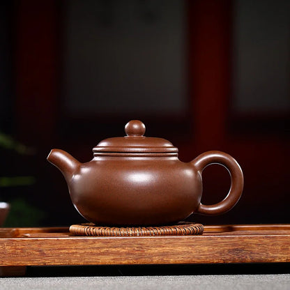 5pcs Kung Fu Tea Set [1 Teapot + 4 Cups Set] 150ml Chinese Xi Shi Porcelain Tea Sets Ceramic Yixing Purple Clay Kettle