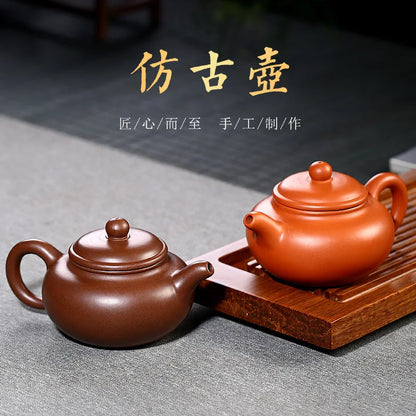 5pcs Kung Fu Tea Set [1 Teapot + 4 Cups Set] 150ml Chinese Xi Shi Porcelain Tea Sets Ceramic Yixing Purple Clay Kettle