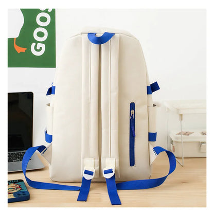 5pcs/set Simple Backpack Lightweight school backpack Large Capacity Primary School bags for girls Student Korean style bookbag