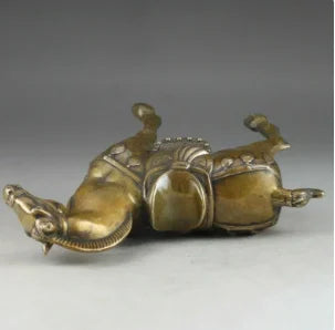 6.8 Inch/China Rare Copper Old Manual Hammer Statue of Horse