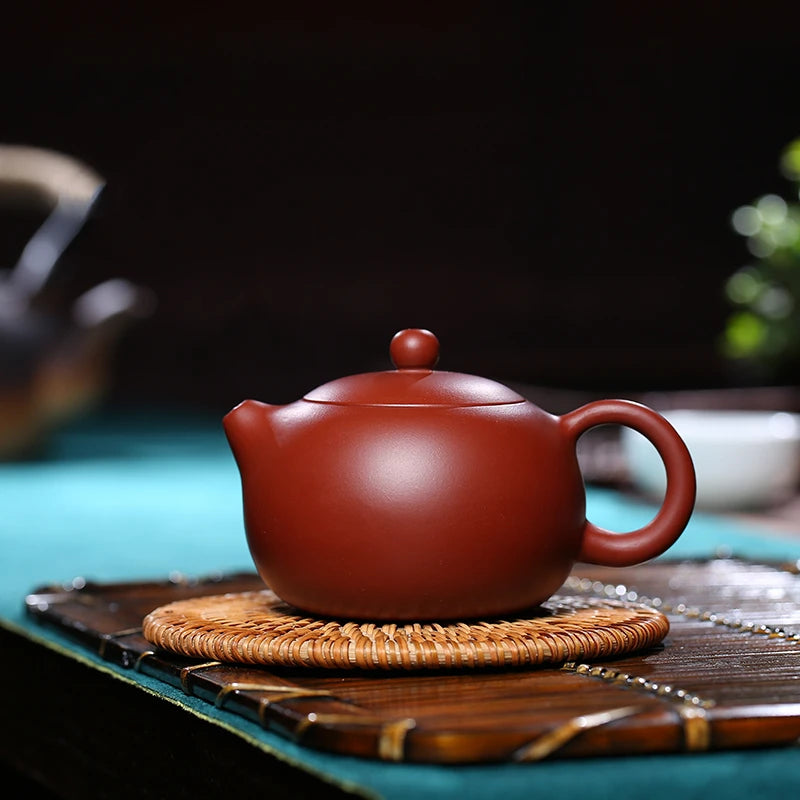 6.8oz true yixing zisha tea pot marked ball shaped infuser holes dahongpao clay xishi kungfu pot on sales free shipping