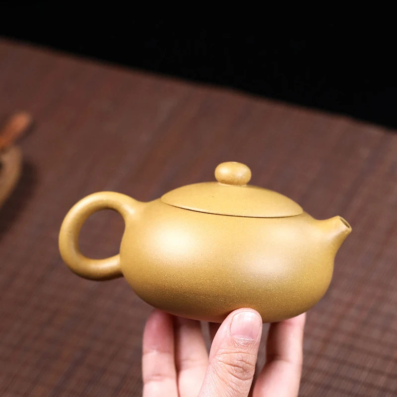 6.8oz xishi pot handpainted bird branch spring scene marked duan clay original ore real yixing zisha teapot 7 infuser holes new