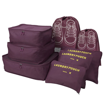 6/8pcs Travel Bag Organizer Clothes Luggage Travel Organizer Blanket Shoes Organizers Bag Suitcase Traveling Pouch Packing Cubes