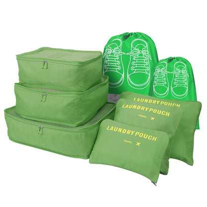 6/8pcs Travel Bag Organizer Clothes Luggage Travel Organizer Blanket Shoes Organizers Bag Suitcase Traveling Pouch Packing Cubes