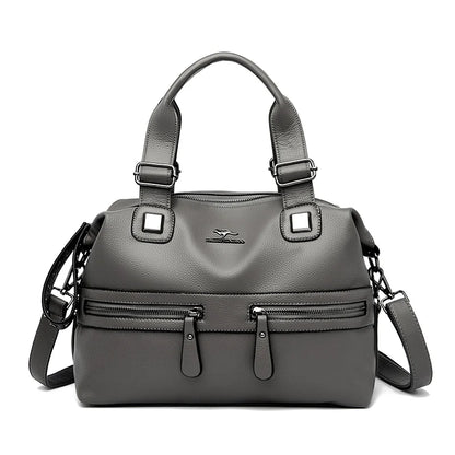 6 Color Designer Deformable Handbags Women Luxury NEW Boston Shoulder Bags Large Capacity Female Leather Tote Bags Sac a Main
