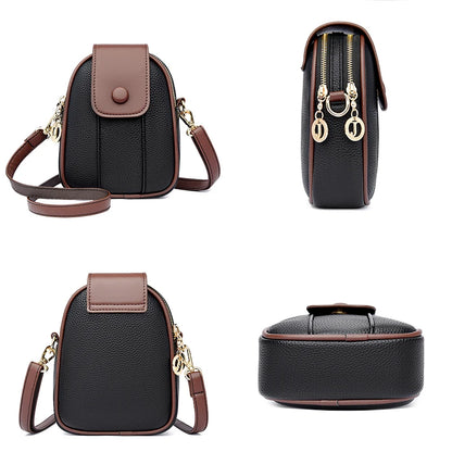 6 Color Optional Mobile Phone Bag New High Quality Top Layer Cowhide Shoulder Bags Luxury Designer Brand Women's Crossbody Bag