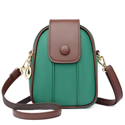 6 Color Optional Mobile Phone Bag New High Quality Top Layer Cowhide Shoulder Bags Luxury Designer Brand Women's Crossbody Bag