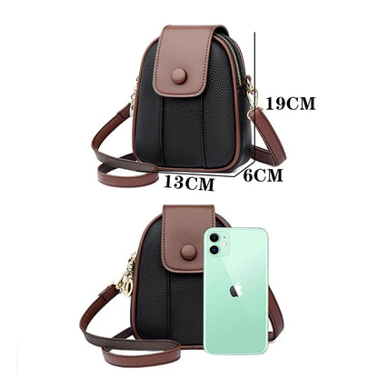 6 Color Optional Mobile Phone Bag New High Quality Top Layer Cowhide Shoulder Bags Luxury Designer Brand Women's Crossbody Bag