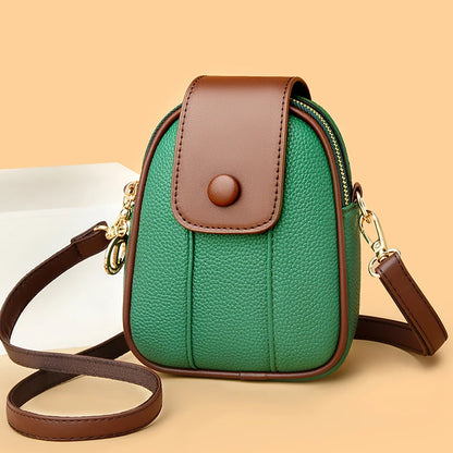 6 Color Optional Mobile Phone Bag New High Quality Top Layer Cowhide Shoulder Bags Luxury Designer Brand Women's Crossbody Bag