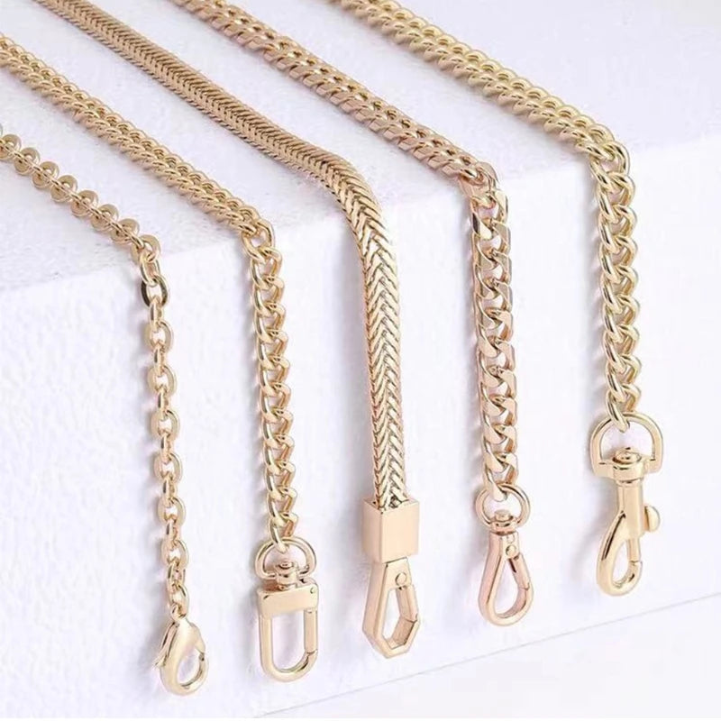 60/120cm Detachable Purse Chain Metal Strap for Crossbody Shoulder Bag Handbag