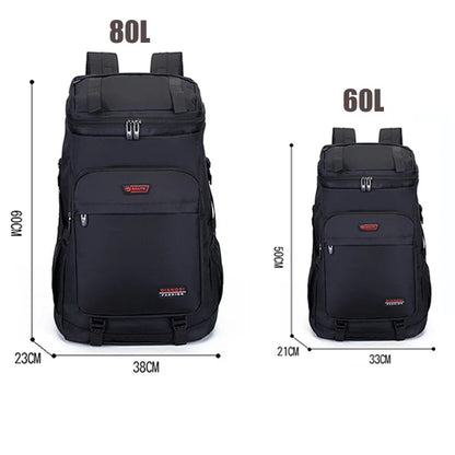60 80L Waterproof Men's Backpack Unisex Travel Sports Pack hiking Mountaineering Hiking Climbing Camping For Male Women Female