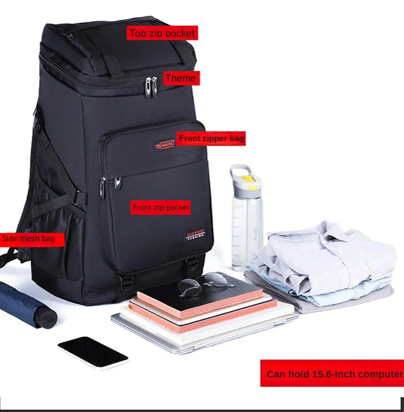60 80L Waterproof Men's Backpack Unisex Travel Sports Pack hiking Mountaineering Hiking Climbing Camping For Male Women Female