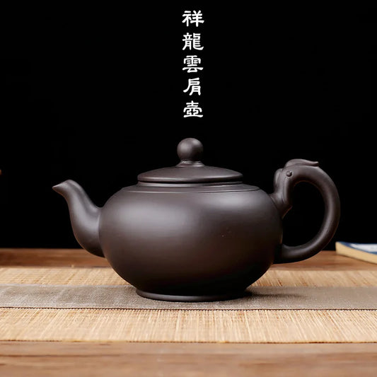 600ML Yixing Tea Pot Purple Clay Teapot Beauty Kettle Raw Ore Home Handmade Boutique Tea Set Authentic Tie Guanyin Drinkware