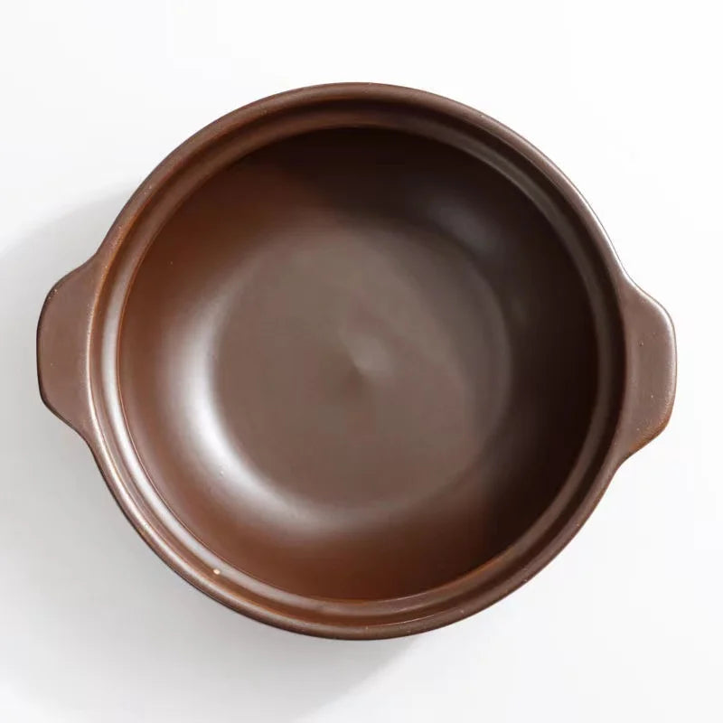 600ml 900ml Casserole Pottery Soup Pot Steamed Rice Braised Chicken Rice Heat Resistant Pot Claypot Gas Claypot Cooking Supplies
