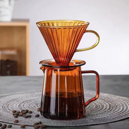 600ml Heat Resistant Clear Glass Tea Coffee Kettle Gooseneck Thin Spout for Pour Over Coffee Pot Stovetop Microwave Safe Teapot