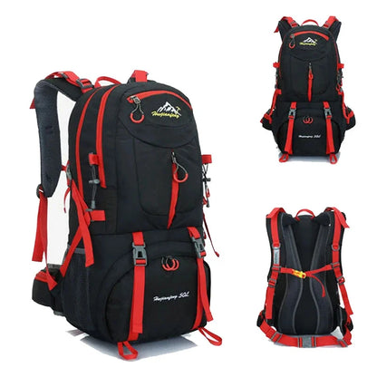 60L 50L 40L Men's Outdoor Climbing Travel Rucksack Sports Camping Hiking Backpack School Bag Pack For Male Female Women