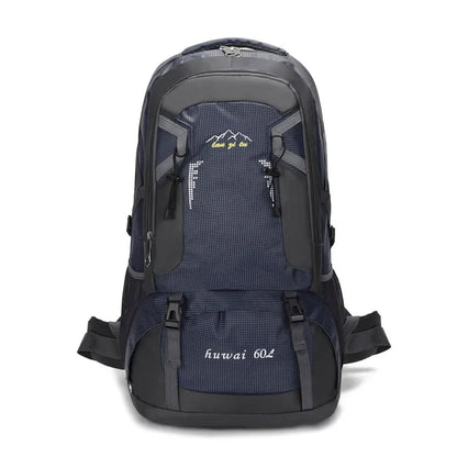 60L Large Capacity Outdoor Mountaineering Bag Waterproof Nylon Travel Bags Shoulder Leisure Sports Travel Backpacks New