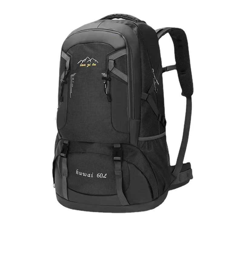 60L Large Capacity Outdoor Mountaineering Bag Waterproof Nylon Travel Bags Shoulder Leisure Sports Travel Backpacks New