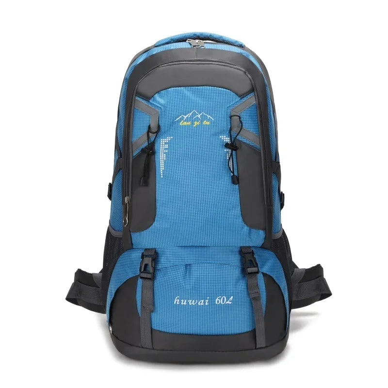 60L Large Capacity Outdoor Mountaineering Bag Waterproof Nylon Travel Bags Shoulder Leisure Sports Travel Backpacks New