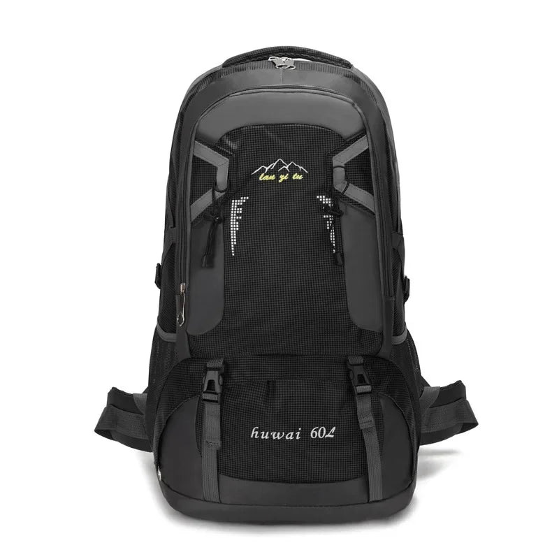 60L Large Capacity Outdoor Mountaineering Bag Waterproof Nylon Travel Bags Shoulder Leisure Sports Travel Backpacks New