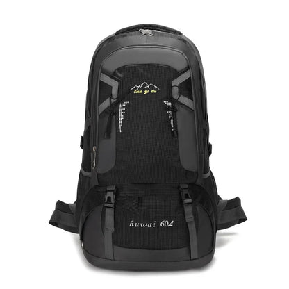 60L Large Capacity Outdoor Mountaineering Bag Waterproof Nylon Travel Bags Shoulder Leisure Sports Travel Backpacks New
