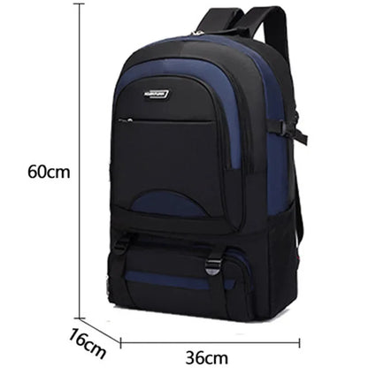 60L Men Unisex Outdoor Backpack Travel Sports Pack Fishing Hiking Climbing Camping Bag Rucksack For Male Women Female