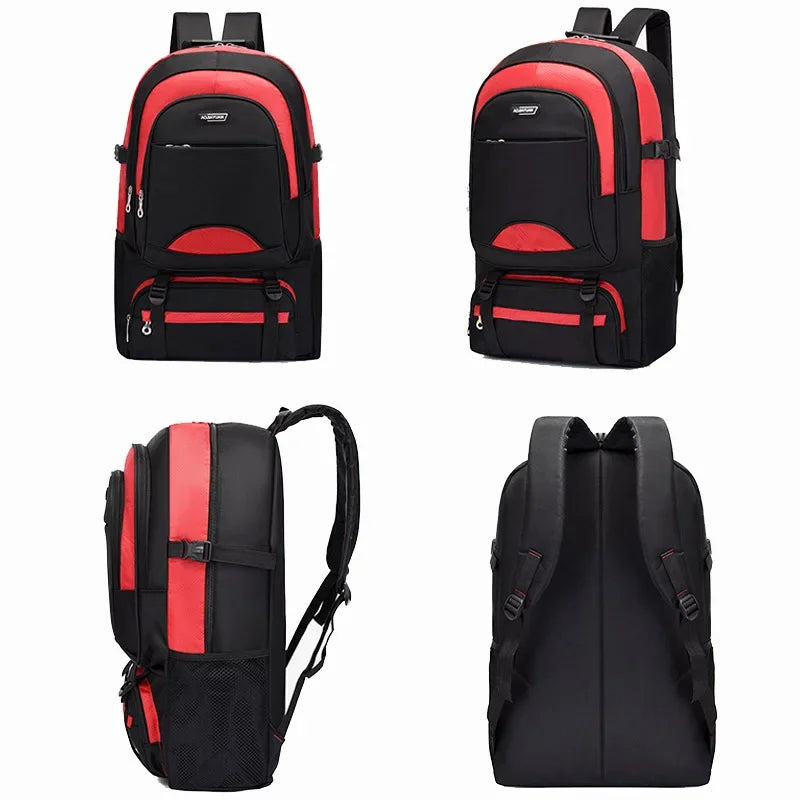 60L Men Unisex Outdoor Backpack Travel Sports Pack Fishing Hiking Climbing Camping Bag Rucksack For Male Women Female