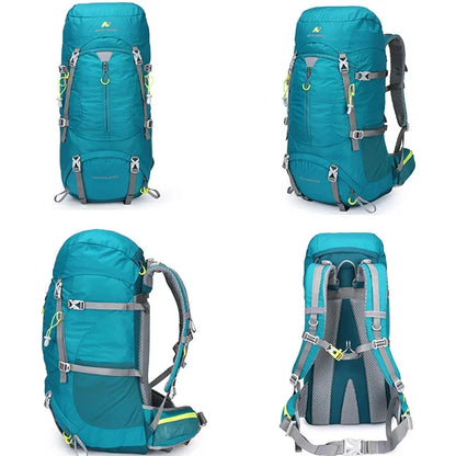 60L Men Unisex Outdoor Hiking Backpack Travel Sports Pack Fishing Bag Climbing Camping Rucksack For Male Women Female