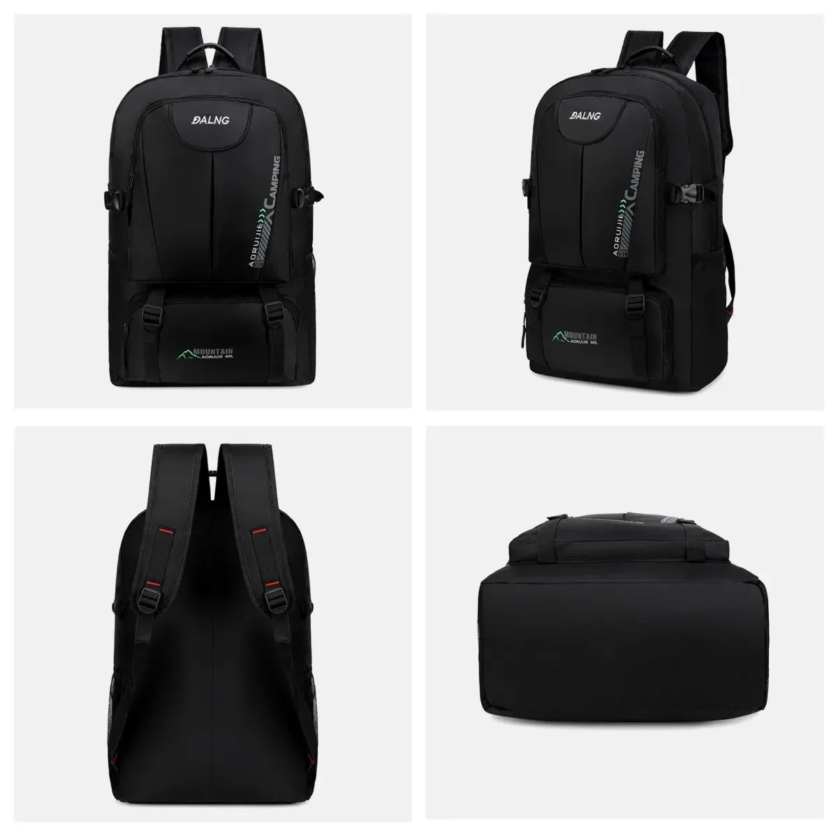 60L Unisex Men's Outdoor Hiking Travel Pack Sports School Bag Fishing Climbing Camping Backpack for Male Women Female