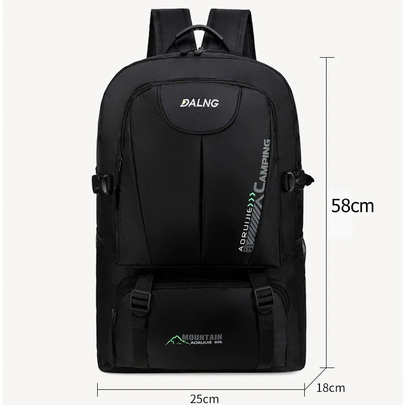 60L Unisex Men's Outdoor Hiking Travel Pack Sports School Bag Fishing Climbing Camping Backpack for Male Women Female