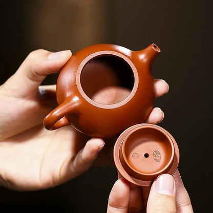 60ML Yixing Purple Sand Shi Piao Teapot Teaset Hand Made Pot Original Ore Zhu Mud Kung Fu Tea Set Tea Ceremony Birthday Gift