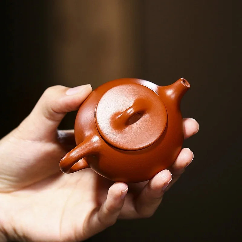 60ML Yixing Purple Sand Shi Piao Teapot Teaset Hand Made Pot Original Ore Zhu Mud Kung Fu Tea Set Tea Ceremony Birthday Gift