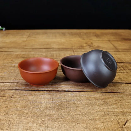 60cc Chinese Handmade Purple Clay Tea Cup Travel Pu'er Teacup Zisha Tea Set Water Cup Household Drinkware Tea Accessories