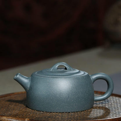 Zisha Teapot 200ml Chinese Yixing Clay Jinglan Tea Pot Green Mud Brewing Kettle