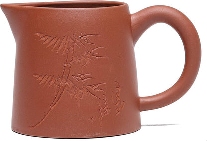 SILINE Yixing Clay Tea Sharing Cup 7.4 Oz for Infuse brewing Kungfu Tea Services -Zini Purple Clay