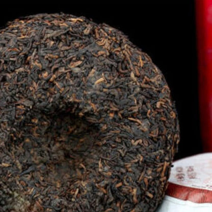 Wu Zi Deng Ke Ripe Puer Tea 150g Menghai Dayi Ripe Pu-erh Tea (150g X 5 Pcs (Complete Tin))