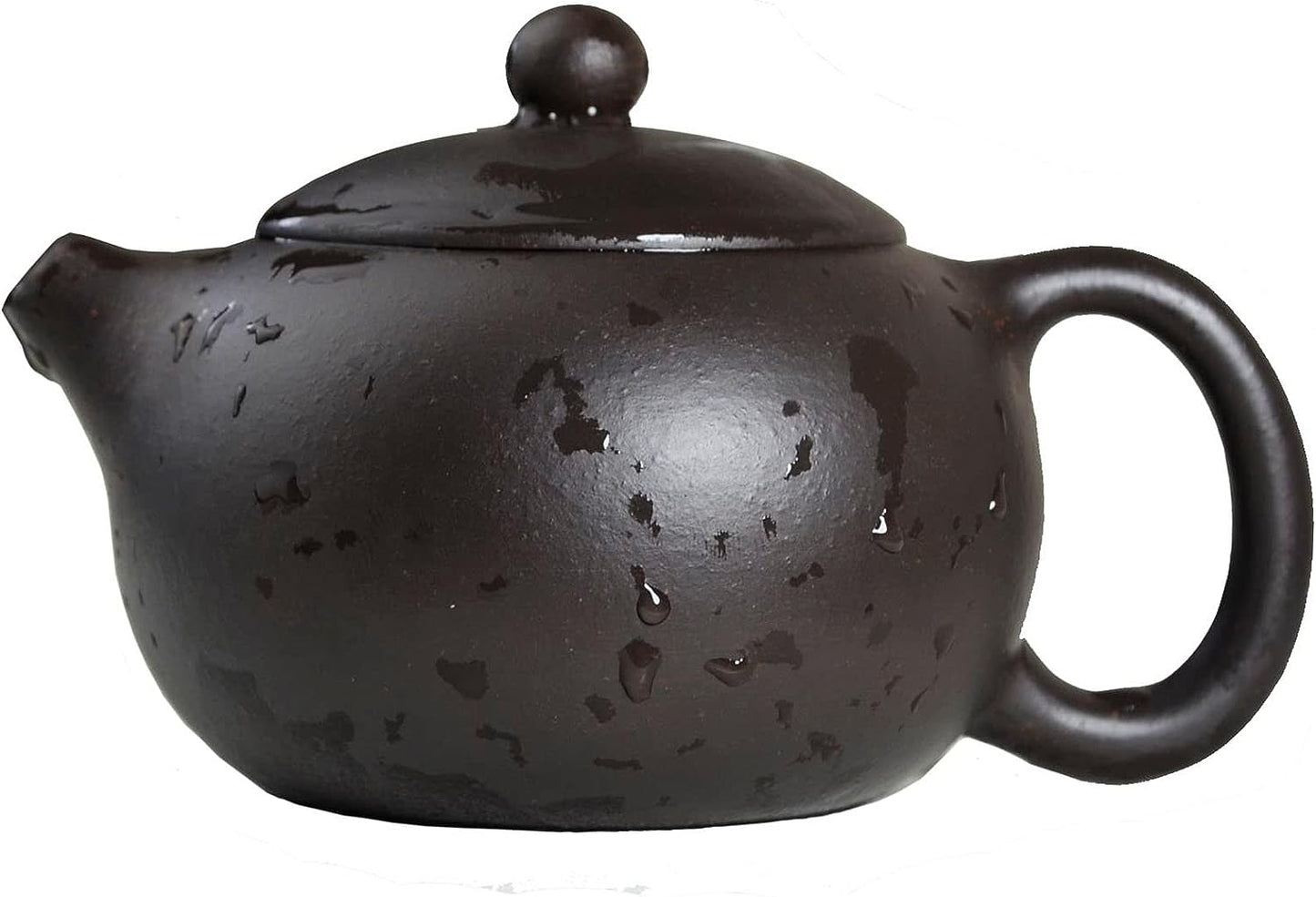 Teapot Chinese Yixing Clay Genuine Black Sand HeiJinGang Tea Xishi Pots (6.8oz/200cc)