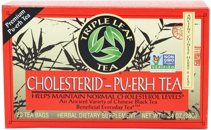 Triple Leaf Tea Tea Cholesterid Pu Erh 20 Bag