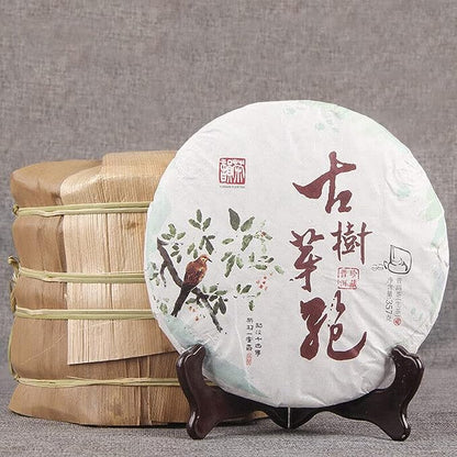 Chinese White Bud Puerh White Tea Cake Yunnan Early Spring Raw Pu-Erh Tea 357g