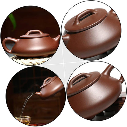 MAGICLULU 2 Pcs Purple Clay Teapot Stovetop Whistling Kettle Whistling Teapot Zisha Teapot Porcelain Teapot Small