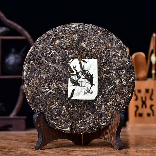 Natural Green Tea 2017 Spring Pu-Erh Tea Yunnan Big Tree Pu'er Raw Tea Cake 357g