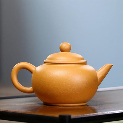 INEOUT Teapot Zisha teapot household teapot handmade ball hole raw ore teapot