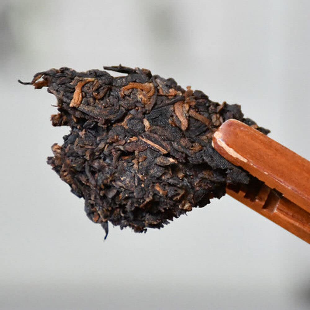 Black Tea Cake Ecology Pu'er Organic Bingdao Ripe Puer Tea Antique Pu-erh 357g