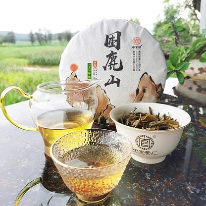 Zhonghongying KunLu Mountain Tea Ancient Tree Tea Organic Pu'er Spring Tea 357g